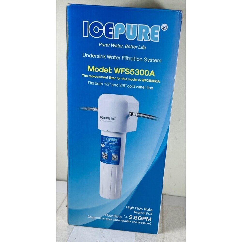 ICEPURE Under Sink Drinking Water Filter System 22K Ultrahigh capacity Removes 9